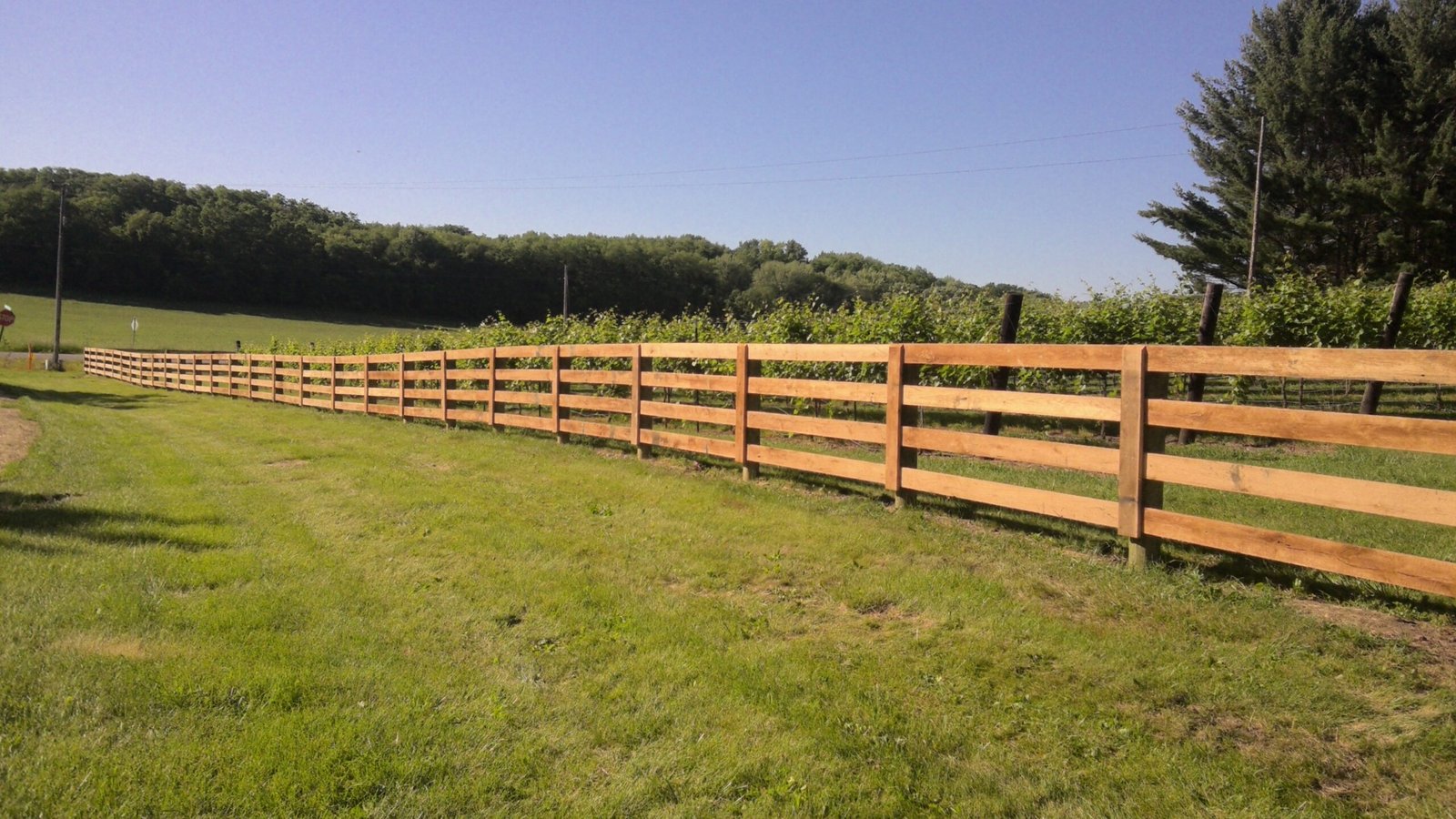 rail oak fence
